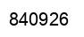 Número 840926 imagen negro