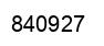 Número 840927 imagen negro