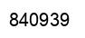 Number 840939 black image