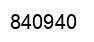 Number 840940 black image