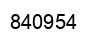 Number 840954 black image