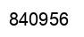 Number 840956 black image