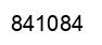 Number 841084 black image