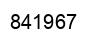 Number 841967 black image