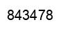 Number 843478 black image