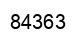 Number 84363 black image