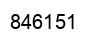 Number 846151 black image