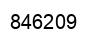 Number 846209 black image
