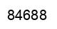 Number 84688 black image