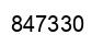 Number 847330 black image