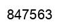 Number 847563 black image