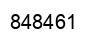 Number 848461 black image