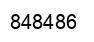 Number 848486 black image