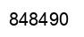 Number 848490 black image