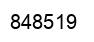 Number 848519 black image