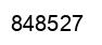 Number 848527 black image
