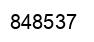 Number 848537 black image