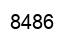 Number 8486 black image