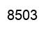 Number 8503 black image