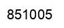 Número 851005 imagen negro