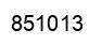 Número 851013 imagen negro
