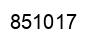 Number 851017 black image