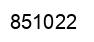 Número 851022 imagen negro