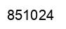 Número 851024 imagen negro