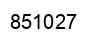 Número 851027 imagen negro