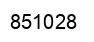 Number 851028 black image