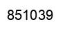 Number 851039 black image