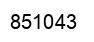 Number 851043 black image