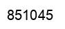 Number 851045 black image