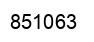 Number 851063 black image