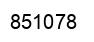 Number 851078 black image
