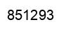 Number 851293 black image