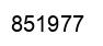 Number 851977 black image