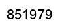 Number 851979 black image