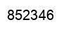 Number 852346 black image