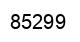 Number 85299 black image