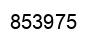 Number 853975 black image