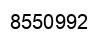 Number 8550992 black image