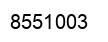 Number 8551003 black image