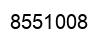 Number 8551008 black image