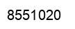 Number 8551020 black image
