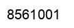 Number 8561001 black image