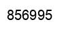Number 856995 black image