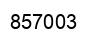Number 857003 black image