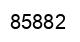 Number 85882 black image