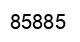 Number 85885 black image